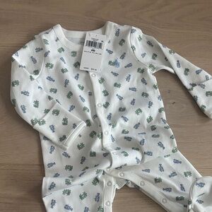 6M Ralph Lauren Baby Boy crab-motif footed pajamas